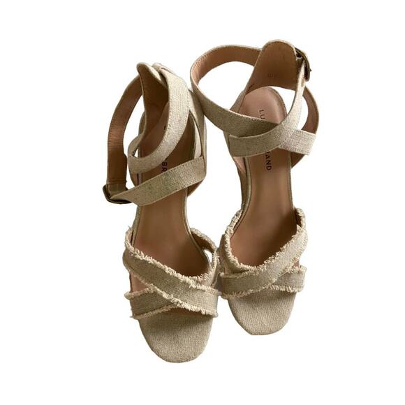 Lucky Brand Espadrille Wedge Sandals Women's 9.5 - Picture 2 of 8